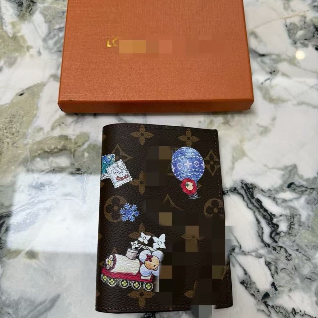 Fresh and cute animal and plant travel passport holder wallet, passport cover for women and men, car