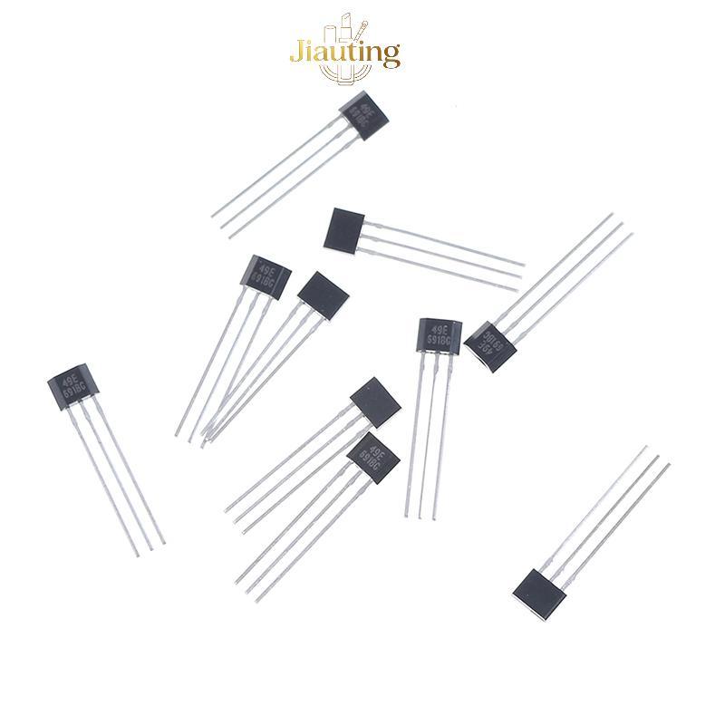 Jiauting 10 chiếc Yếu tố Hall 49E OH49E SS49E Cảm biến tuyến tính Cảm biến Hall Jiating
