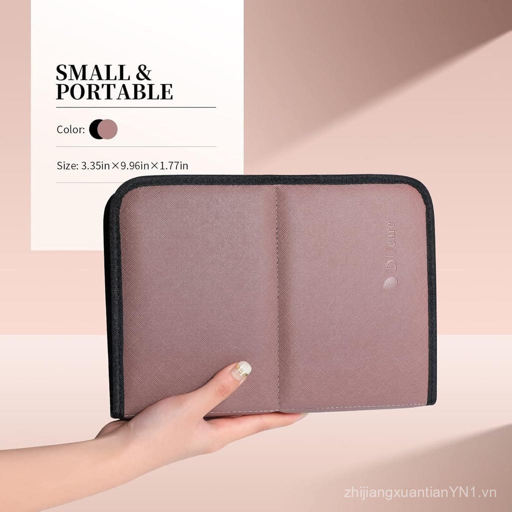 DUcare Cọ Trang Điểm Sắp Xếp 30 Chiếc Gấp Du Lịch Hộp Đựng Bàn Chải Trang Điểm Đứng Túi Đựng Mỹ Phẩm
