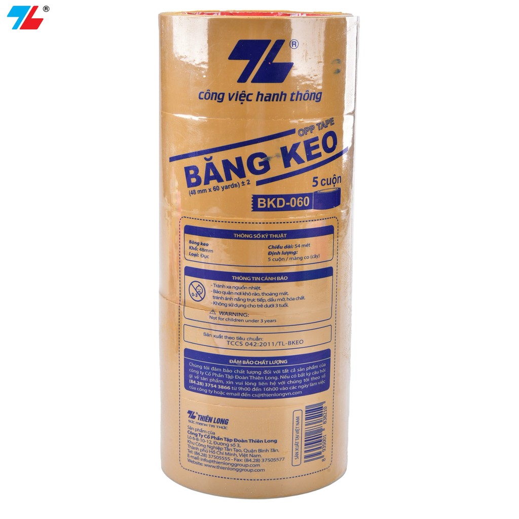 Băng keo đục 60 yard Thiên Long BKD-060