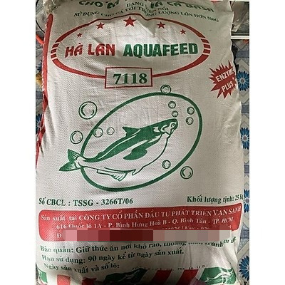 10kg Cám Thức Ăn Cho Cá Tra Hà Lan Aquafeed 7118 20 Độ Đạm Cám Cá Tra 7118 Thức Ăn Cá Trê Thức Ăn Cá