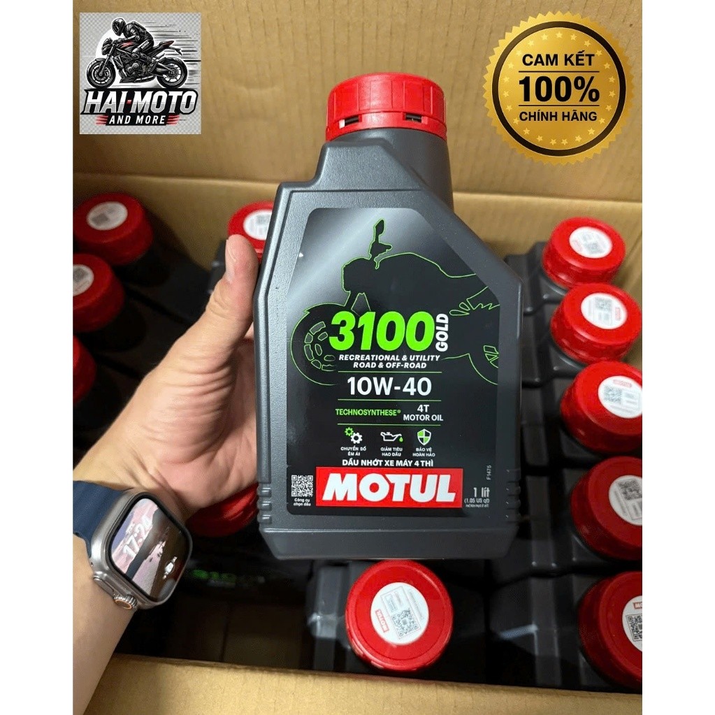 -Mẫu mới-MOTUL 3100 GOLD 10W40 1L CAM KẾT 100% MOTUL VN