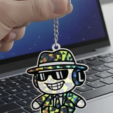 Acrylic Forsaken Keychains HOT, Game Guest 1337 Noob Shedletsky Keychain.