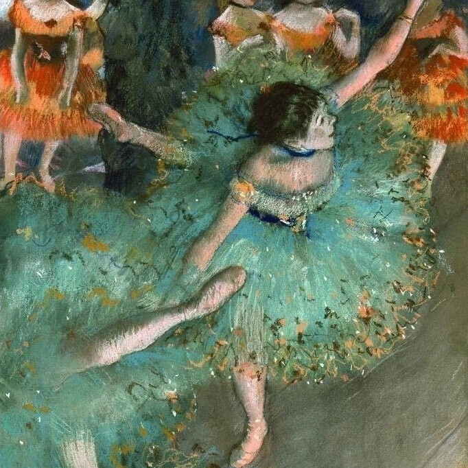 Edgar Degas Vũ Công Xanh Tranh Ấn Tượng Pháp Cool Trang Trí Tường Nghệ Thuật In Poster