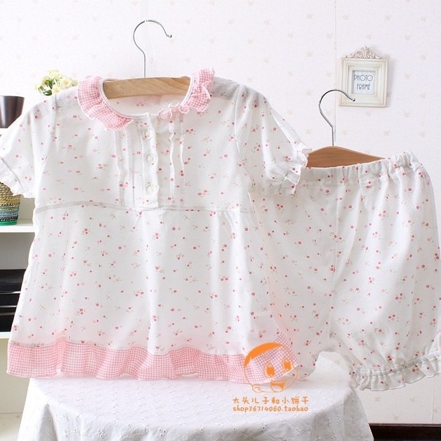 Bộ đồ ngủ ngắn tay ngắn lưới khô nhanh mùa hè 2021 của Nhật Bản 80-130