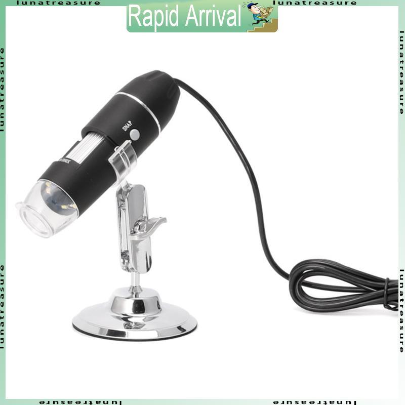 1600X USB Digital Microscope Camera Endoscope 8LED Magnifier with Hold Stand