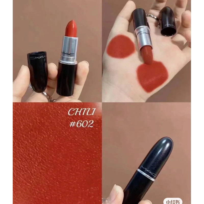 MAC / Meike Matte Lipstick Mẫu trung bình 669 Big Teddy / 602 Chili / 691 Ruby Woo / 1.7g