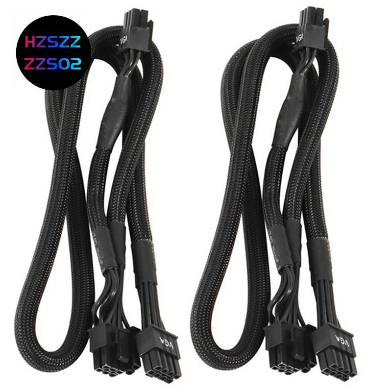 2Pack 8 PIN TO Dual 8 Pin 6 PIN PCIE VGA Cáp cấp nguồn cho Supernova G2 G3 G5 P2 T2 GS G + 650 750 8