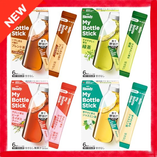 Direct from Japan AGF Blendy My Bottle Stick 4 kinds of drinking set 【 Rooibos Tea 】 【 Jasmine Tea 】
