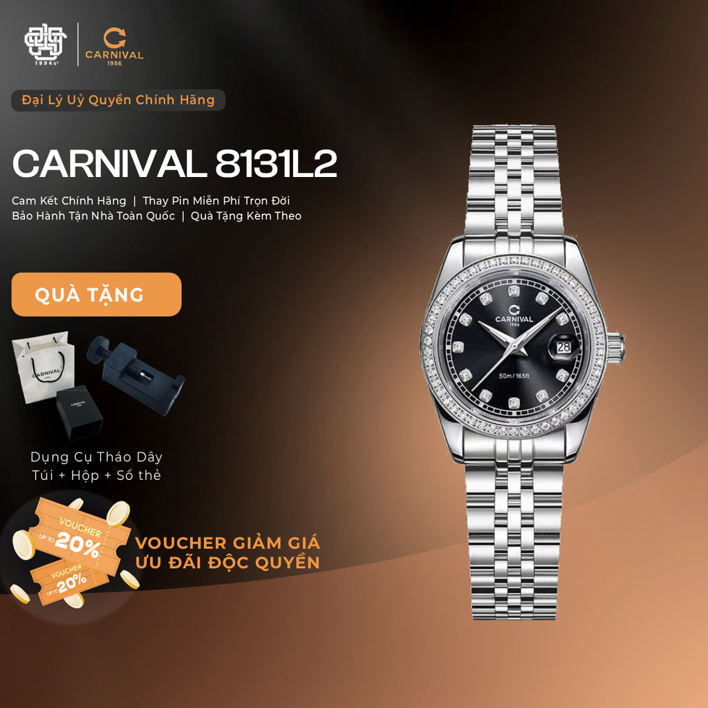 Đồng Hồ Nữ Carnival 8131L2-VT-D Hàng Chính Hãng 1994s WATCH