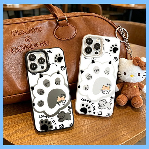 Ốp Lưng Hình Chân Mèo Dễ Thươngdành cho Apple 11/12/13/14/15/16/17/Plus/Pro/Max/Mini/SE/Series Chính