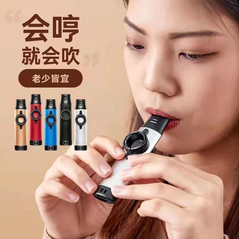 Kim Loại Kazoo Hiệu Suất Cấp Kazoo Người Mới Bắt Đầu Nhạc Cụ Cao Cấp Đơn Giản Kazoo Bộ Thẻ Kazoo Kaz