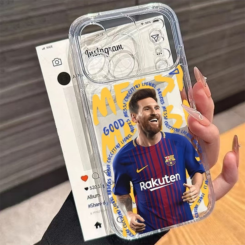Ốp lưng silicon trong suốt Thích hợp cho iPhone 16 ProMax Smile Hip Football Boy XR 17 Pro 8plus XSM