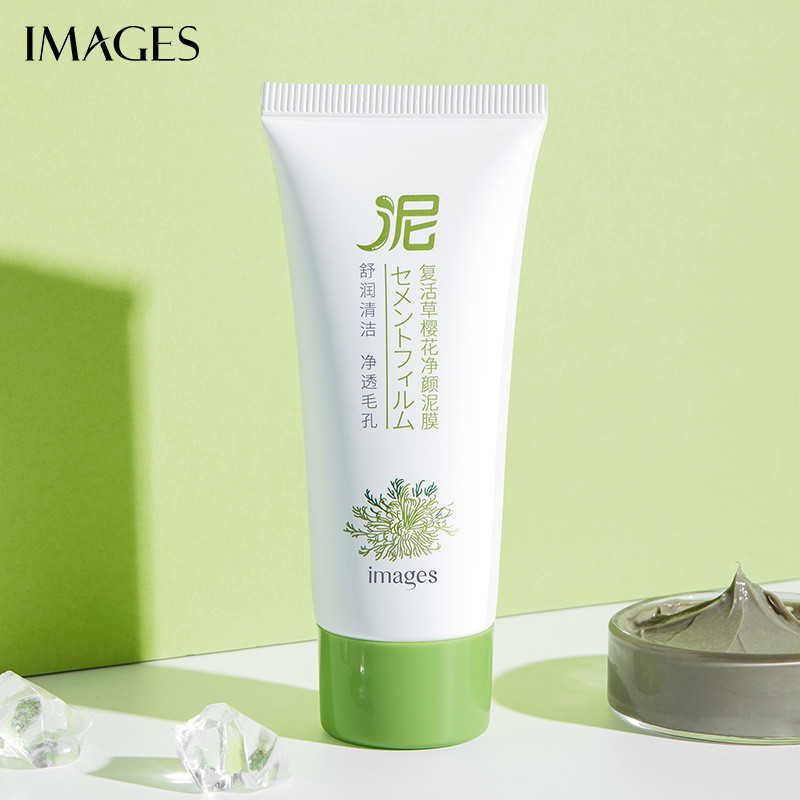 Image Beauty Resurrection Grass Cherry Blossom Cleaning Mud Mask 60g * 3 Chiếc Làm Sạch Nhẹ Nhàng Là