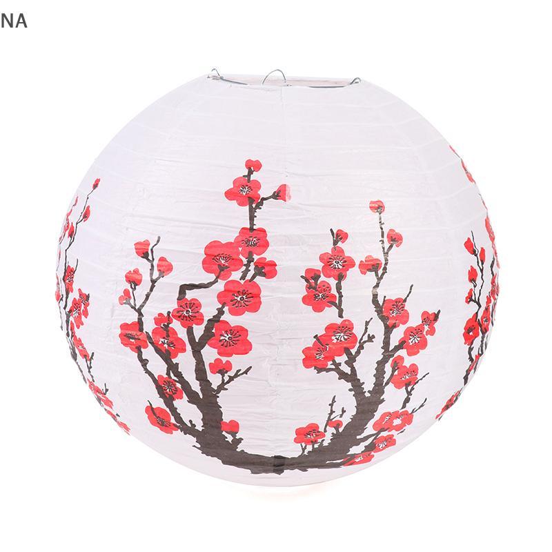 Đèn giấy tròn mận 30 Cm. CCD chụp đèn phong cách phương Đông Trung Quốc