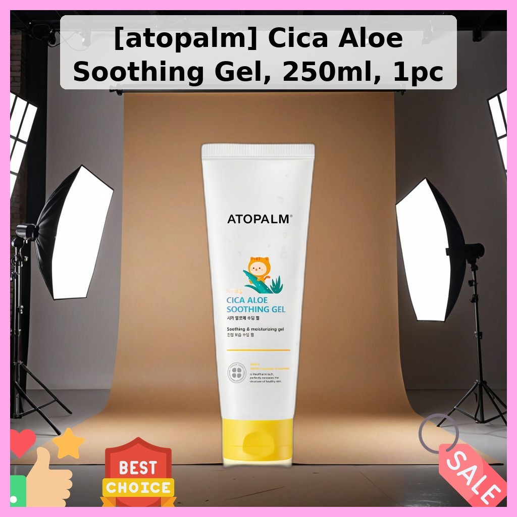 [atopalm] Gel làm dịu nha đam Cica, 250ml, 1pc / Gel Cica Hàn Quốc / Hấp thụ nhanh / Chính hãng 100%