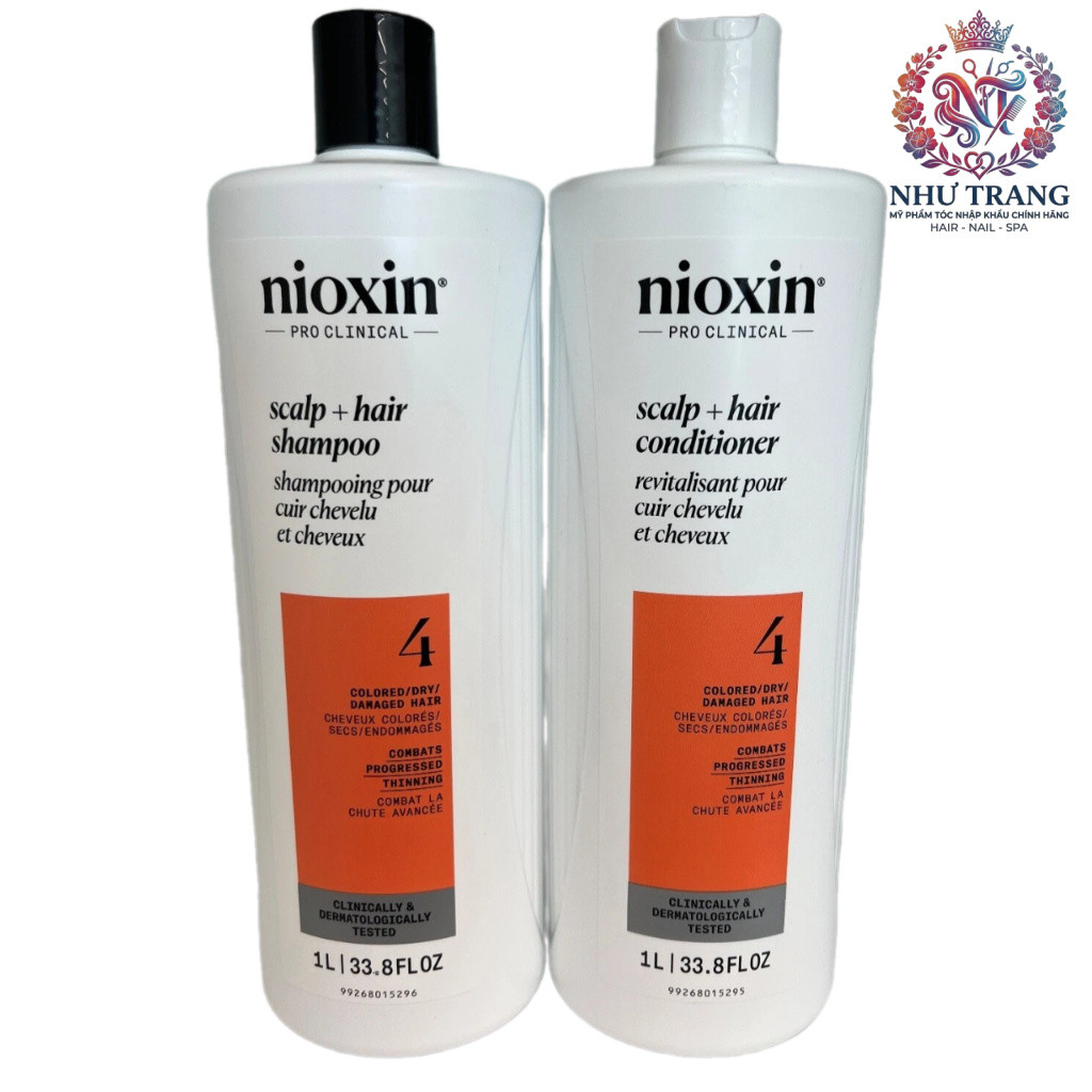 Dầu gội xả chống rụng tóc Nioxin System 4 1000mlx2 ( New 2025 ) .NT