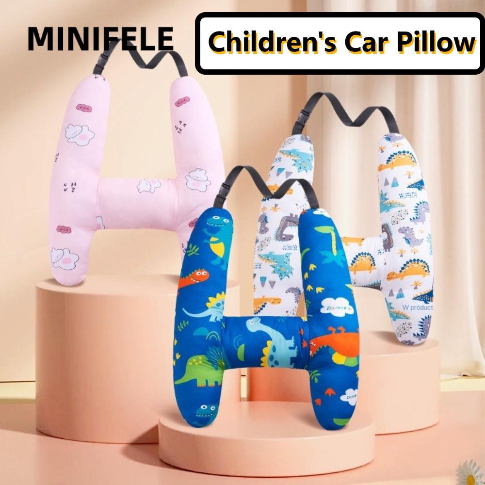 Gối ngồi ô tô MINIFELE, Gối cổ an toàn siêu mềm, Gối du lịch hình chữ H Restful Naps Kid