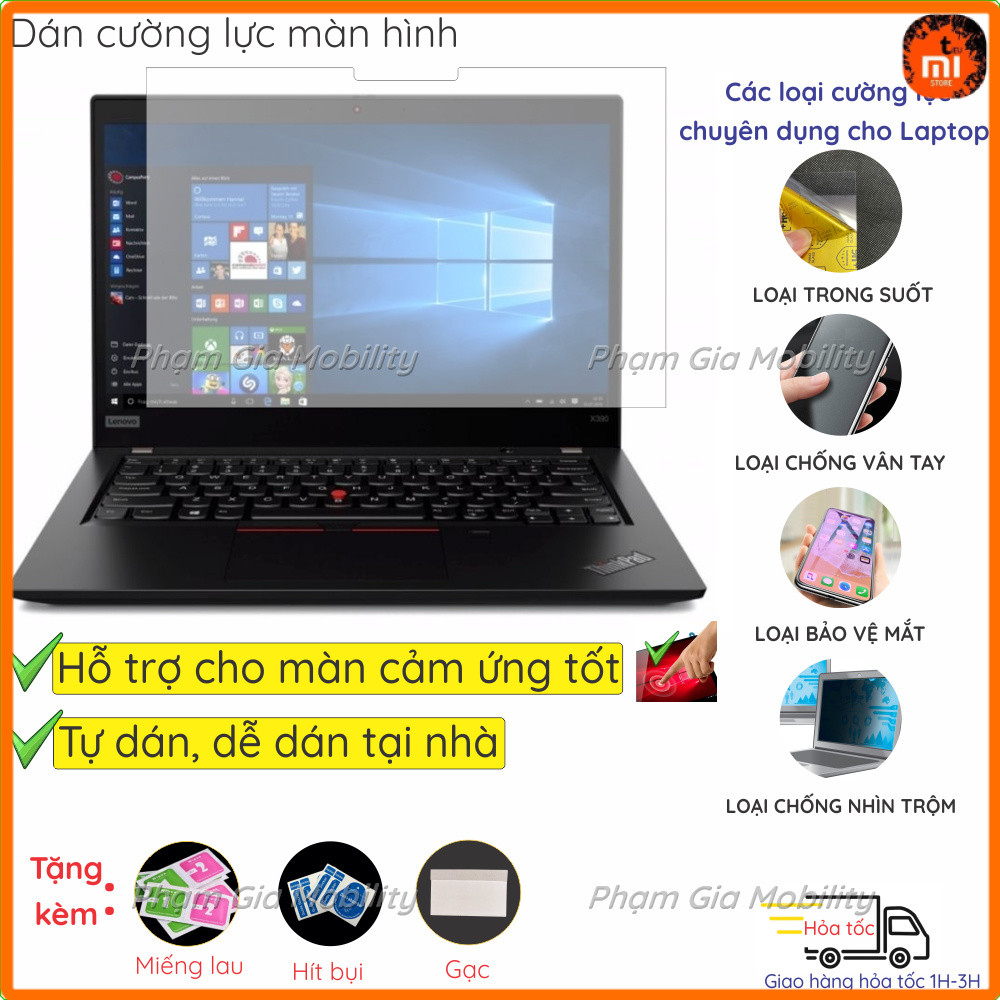 Dán màn hình cường lực cho Thinkpad X13 X12 Yoga gen 2 3 4 Detachable X260 X270 X390 X13S 21BX L380 