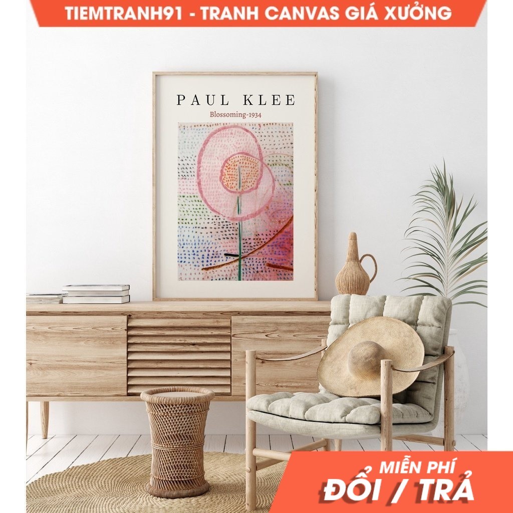 Tranh treo tường Paul Klee Blossoming, Paul Klee Exhibition Poster, Pul Klee, Klee, Paul Klee Untitl