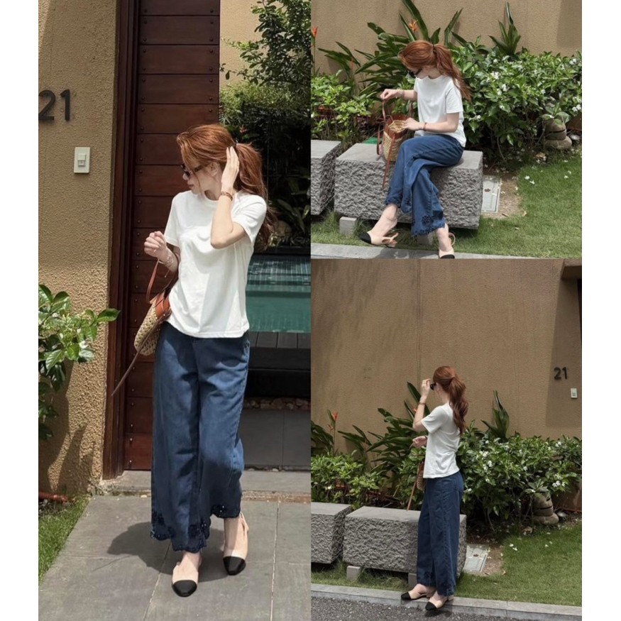 Quần jean tràm dập ren JZWF-90cm QCCC