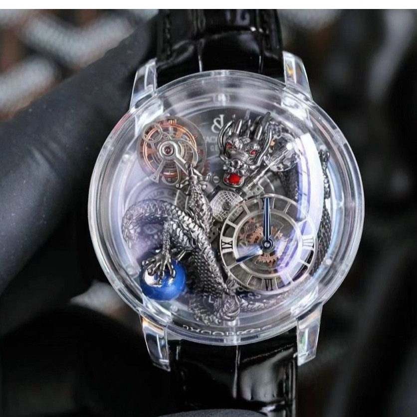 Đồng Hồ Nam Jacob And Co Rồng Dragon sliver 45mm