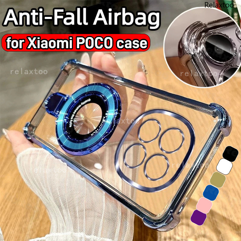 Vỏ Trong Suốt Cho Xiaomi POCO F8 F7 Ultra M8 X8 M7 Pro Max M8S M8Pro X8ProMax F8Pro 5G Thời Trang Mạ