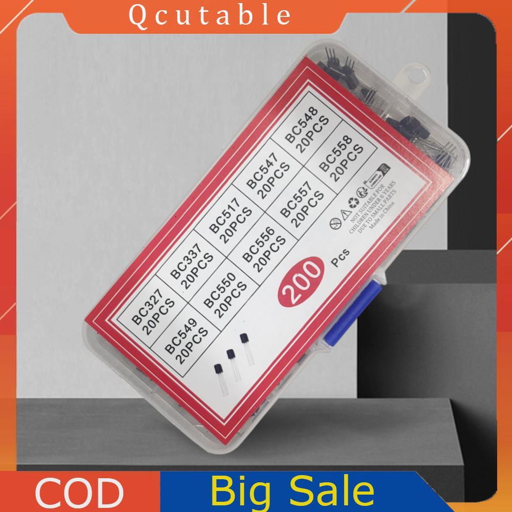 200 Chiếc Transistor Assortment 10 Giá Trị TO-92 Bộ Transistor BC327 BC337 BC517 BC547 BC548 BC549 B