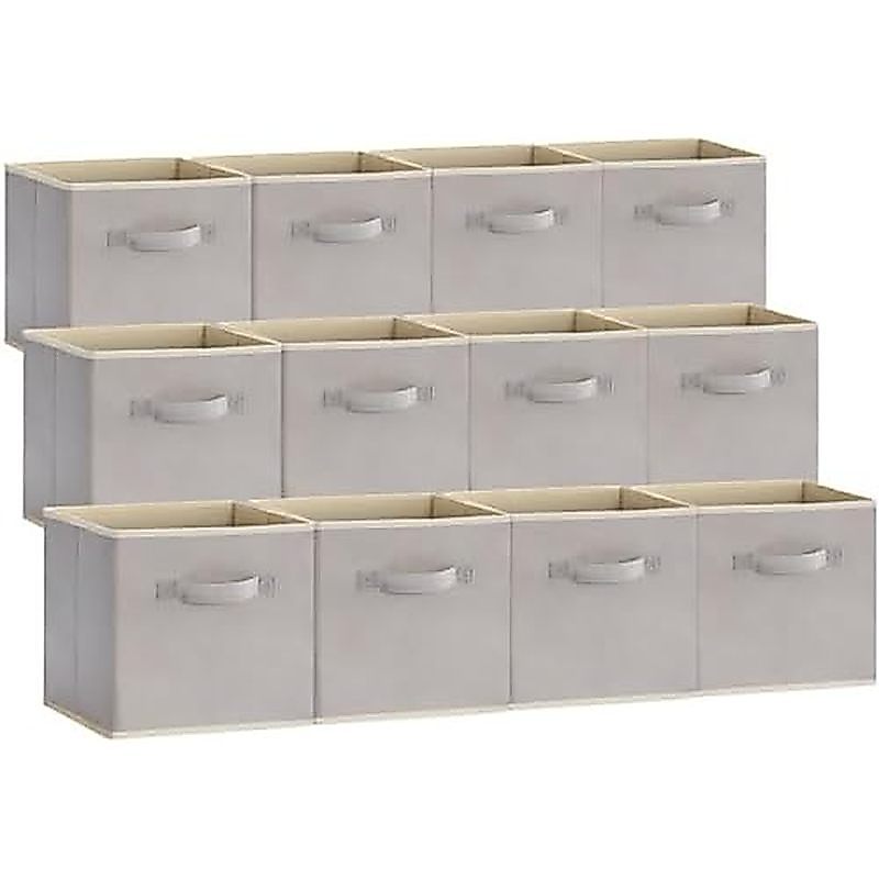 Lifewit Storage Cubes, Foldable Decorative Fabric Storage Baskets for Organizing Home Organizers wit