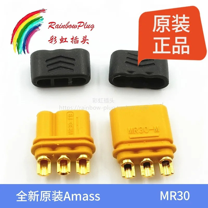 Dành Cho Amass MR30 Nam Hoặc Nữ Cắm Có Vỏ Cao Dòng Điện Thẳng Cắm MR30 3 Pin Kết Nối MR30-M MR30-F Y