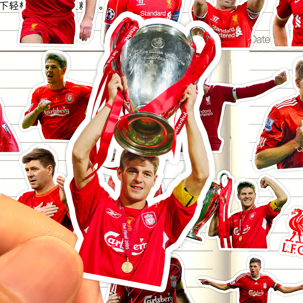 Steven Gerrard Sticker HD Chống nước Liverpool Front Football Player Steven Gerrard Sticker