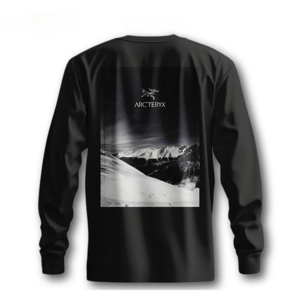 Áo thun leo núi dài tay ngoài trời Arcteryx dành cho nam và nữ có Logo Arcteryx 100% Cotton Áo sơ mi