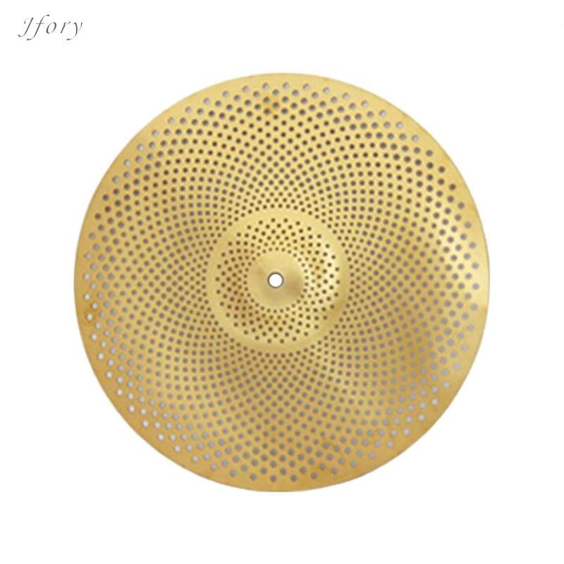 Jfory Yên tĩnh Cymbal Trống Thực hành Cymbal Hợp kim Cymbal Tắt tiếng Phụ kiện Bộ gõ Thiết kế lỗ độc