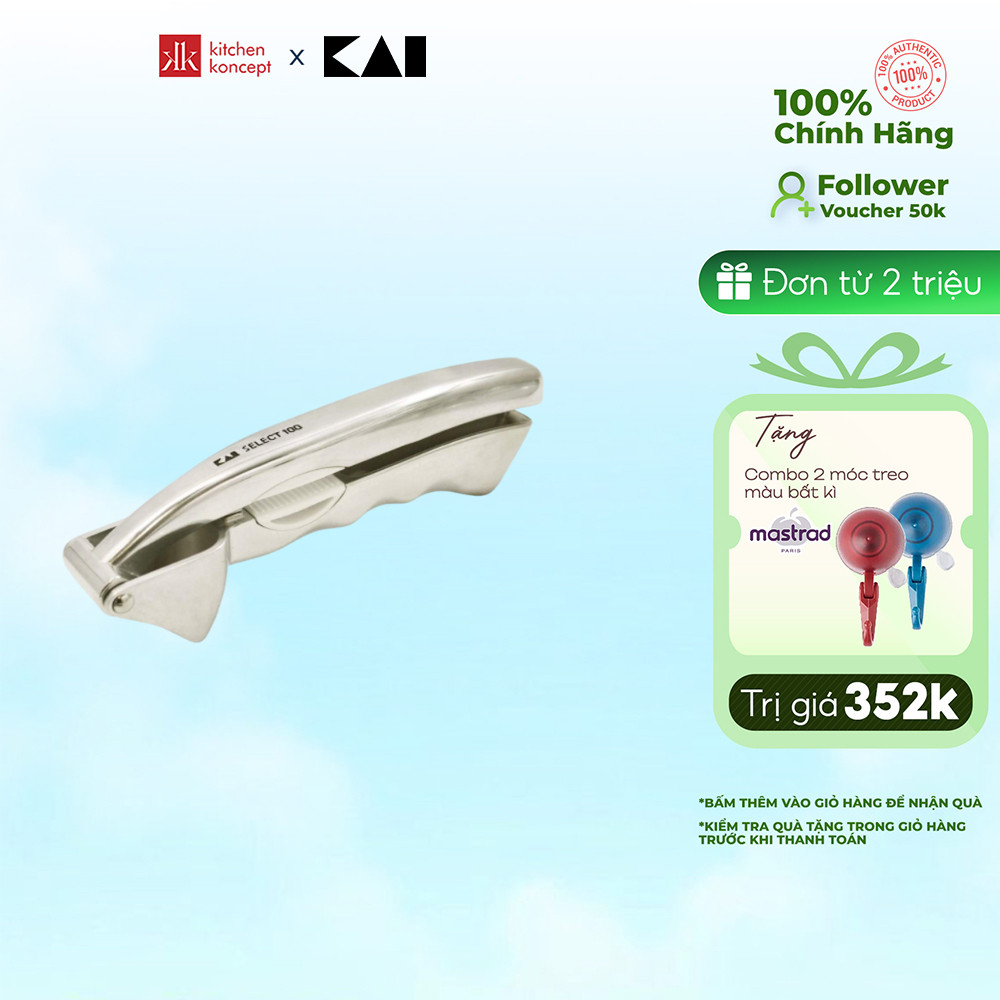 Ép tỏi KAI Nhật Bản - Select 100 - 16cm