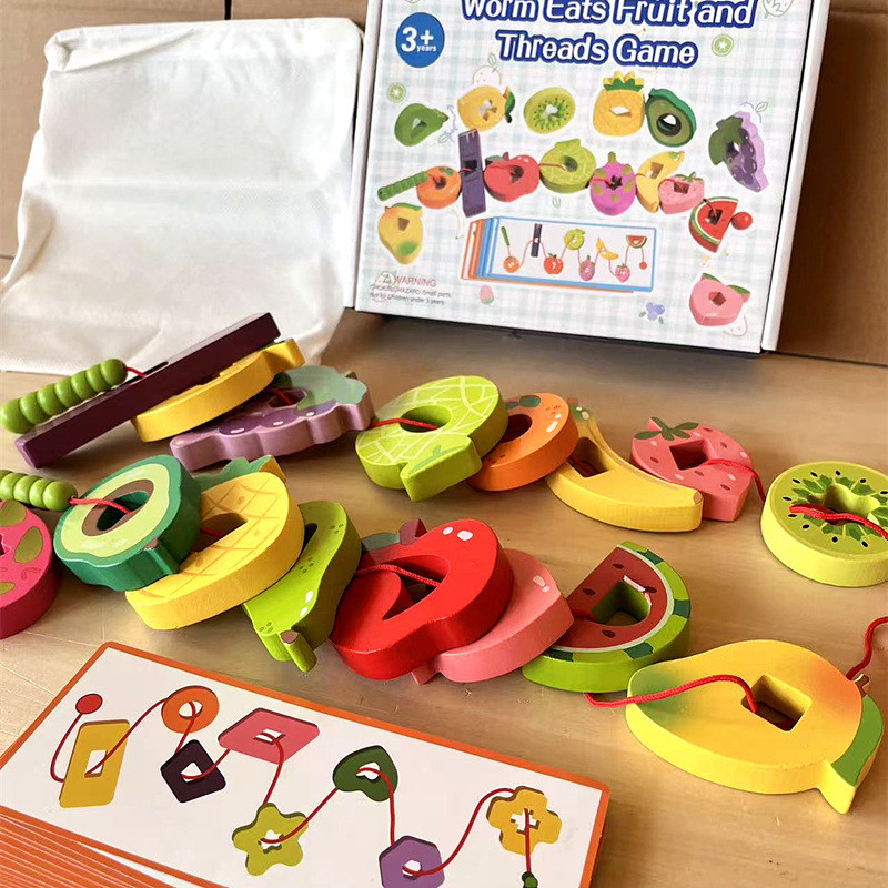 New Product~Large-beaded insects eat fruit CE Children's educational toys CPC Thinking Games Educati