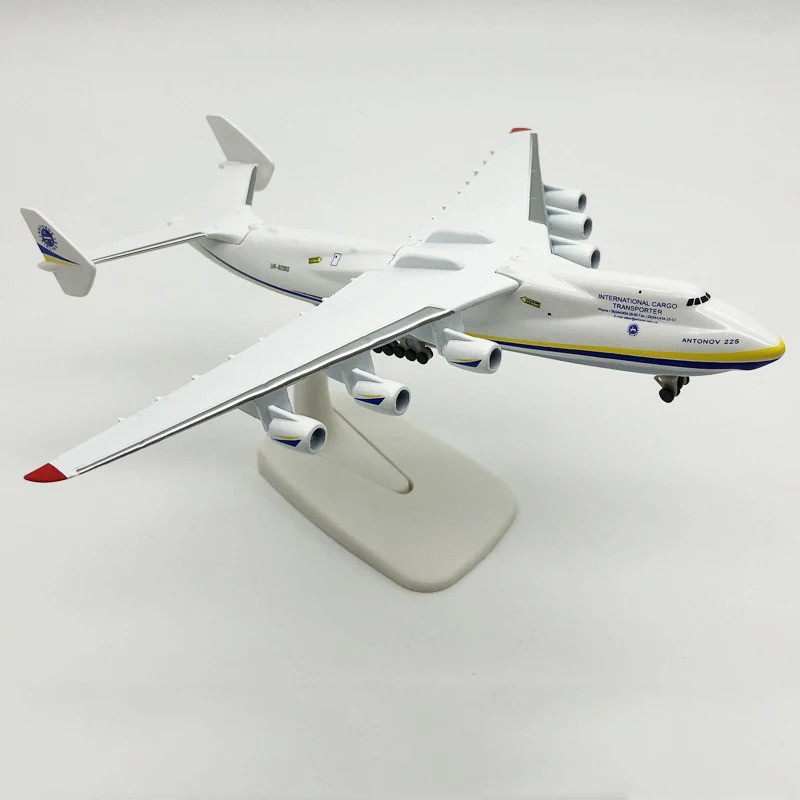 JASON TUTU 20CM Antonov AN225 Chiến Lược Vận Chuyển Diecast Mô Hình Kim Loại Máy Bay An-225