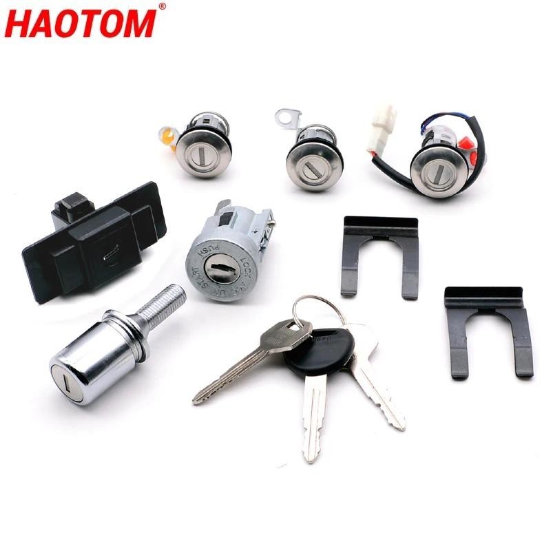 1 Bộ Găng Tay Đánh Lửa Ô Tô Hộp Dự Phòng Lốp Khóa Cửa Xi Lanh Chìa Khóa Cho Mitsubishi Shogun Pajero
