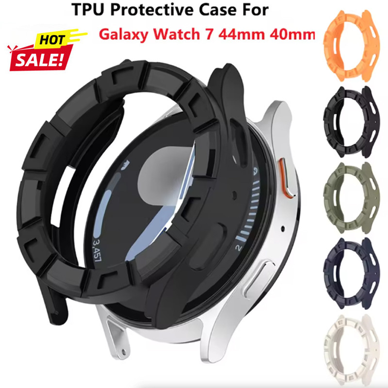 TPU Bảo Vệ Cho Samsung Galaxy Watch 7 40mm 44mm Mềm Ốp Lưng Cho Galaxy Watch 7 44mm 40mm Phụ Kiện Đồ