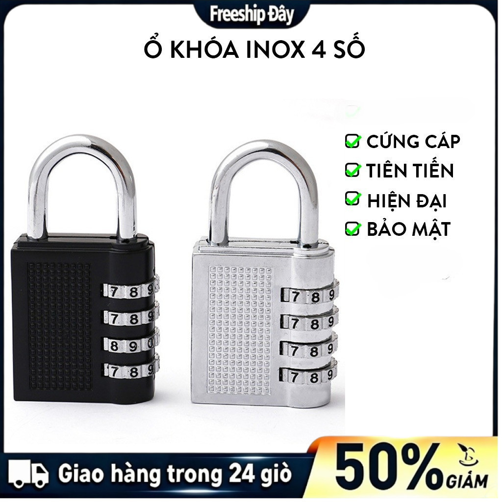 [Hàng Sẵn]Khóa mã số mini 4×7.9cm nhỏ không chiếm chỗ, khóa được dây kéo vali, đầu kéo túi,yên tâm ở