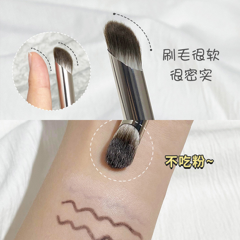 GECOMO Ngón Tay Cái Che Khuyết Điểm Bàn Chải Che Khuyết Điểm Mụn Điểm Đầu Tròn Tóc Mềm Che Khuyết Đi