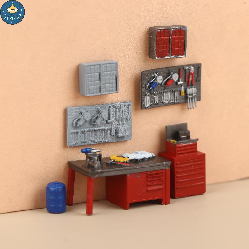 PLUMHOME 1 / 64 Công cụ tỷ lệ Băng ghế / Pegboard Model Garage Scene Display Prop Phụ kiện Bộ sưu tậ