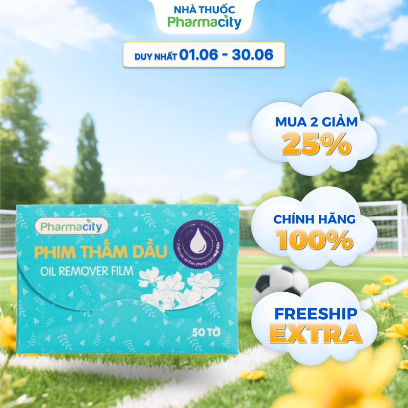 Phim thấm dầu Pharmacity (Gói 50 tờ)