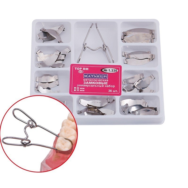 Nha khoa Matrix Band Matrix Tofflemire Restorative Tool Universal Matrix Bands No1330