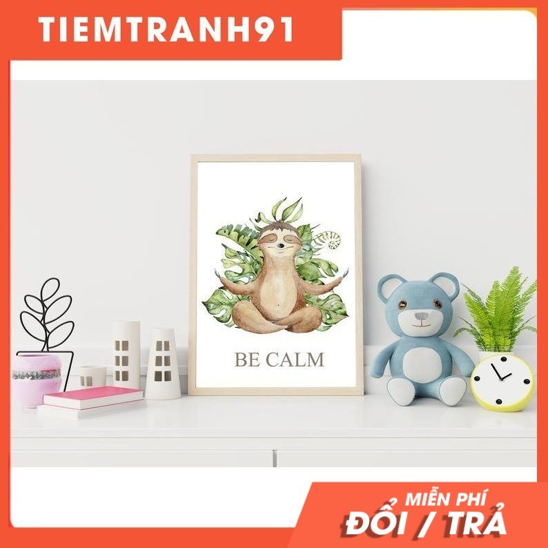 Tranh treo tường | Tranh cho bé-Sloth Printable Wall Art, Nursery Print, Baby Sloth Wall Art 28 , tr