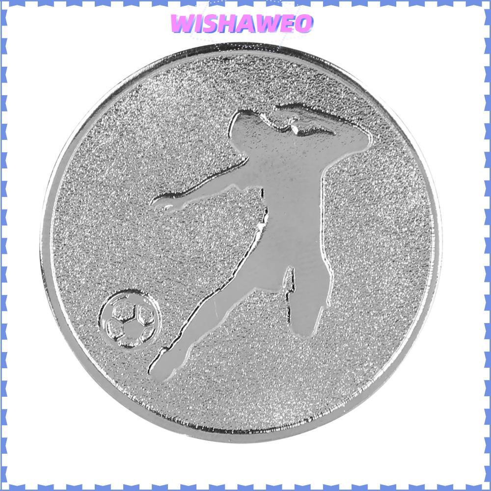 WISHAWEO Trọng tài Flip Coin, Hợp kim nhẹ Judge Toss Coin, Đồ dùng bóng đá Công cụ trọng tài bóng đá
