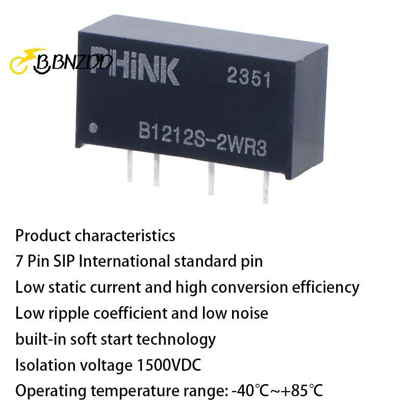 [BBNZDD] B1212S-2W B1212S-2WR2 / R3 12V Đến 12V DC-DC Mô-đun nguồn cách ly Bảo vệ ngắn mạch Phụ kiện