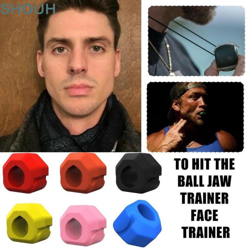 SHOH Jaw Trainer, Gum Tablets BPA Free Jawline Trainer, Máy tập thể dục chống căng thẳng Shaper Sili
