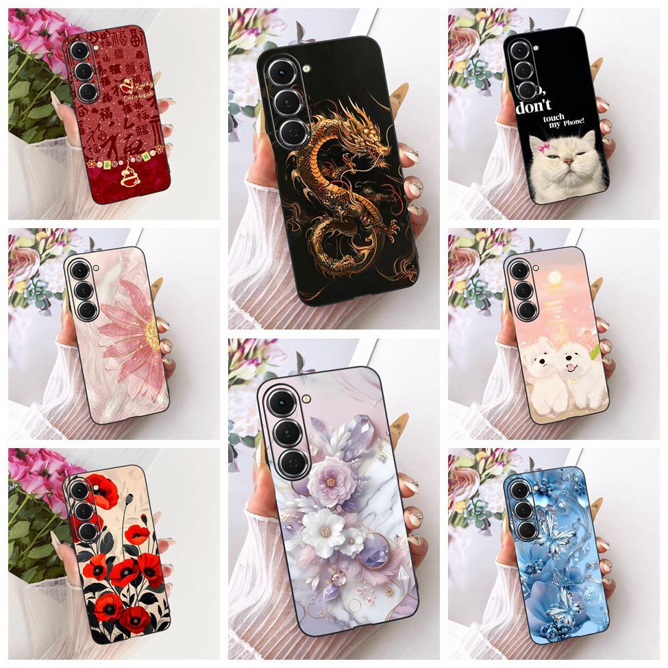 Vỏ Cho Tecno Spark 40 Pro KM6 Thẩm Mỹ Hoạt Hình Dễ Thương Thời Trang Bướm Ngộ nghĩnh Sơn Mặt Sau Cho