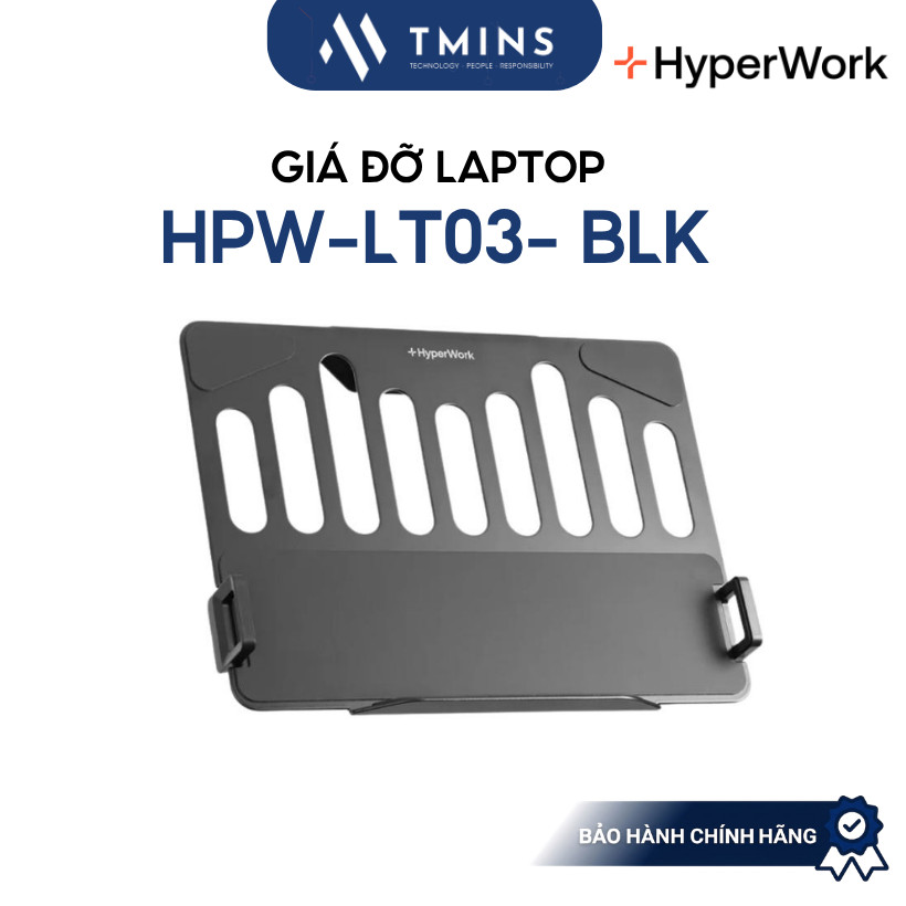 Giá đỡ Laptop Holder HyperWork HPW-LT03- BLK (Đen) - Hàng Chính Hãng