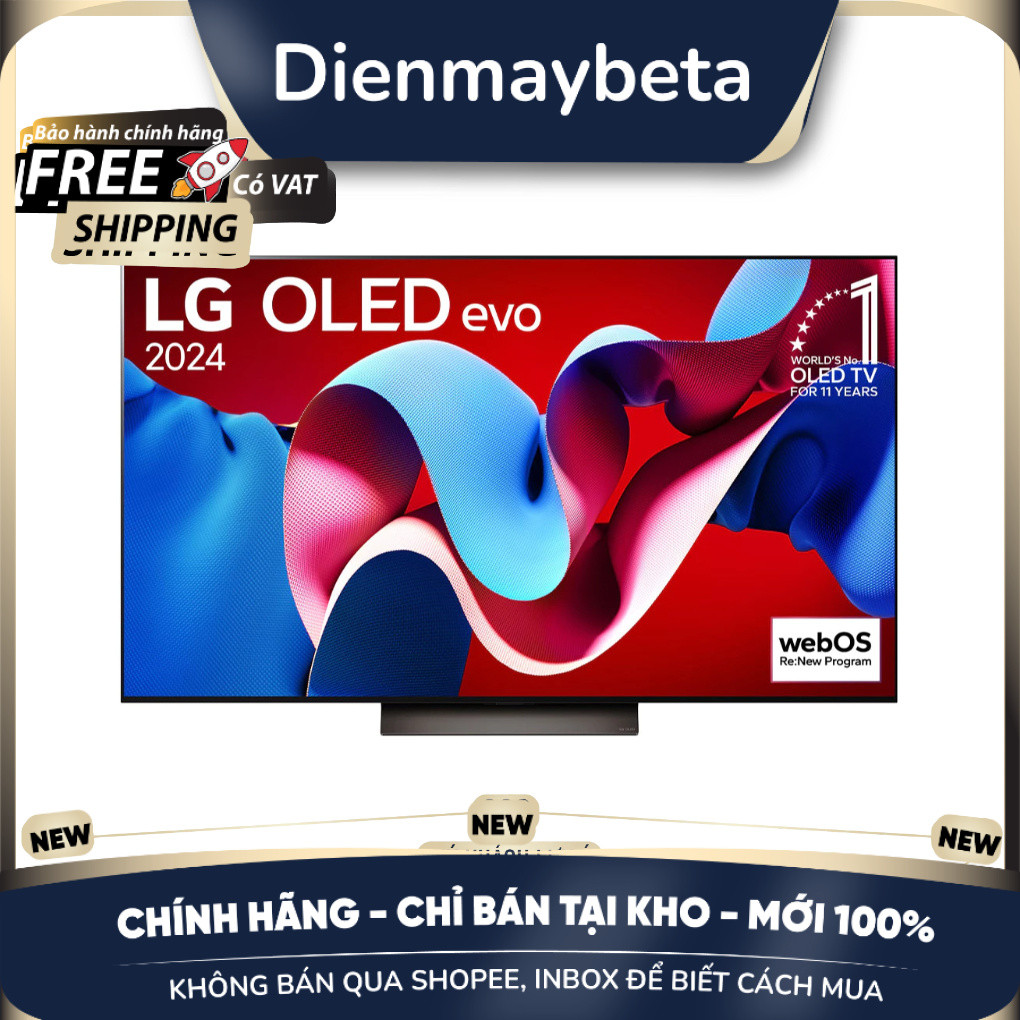 [KHÔNG BÁN QUA SHOPEE] 55C4PSA / 65C4PSA / 77C4PSA - Smart Tivi OLED LG 4K - Bảo hành chính hãng